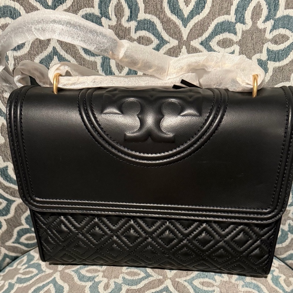 Tory Burch Black Quilted Shoulder Bag